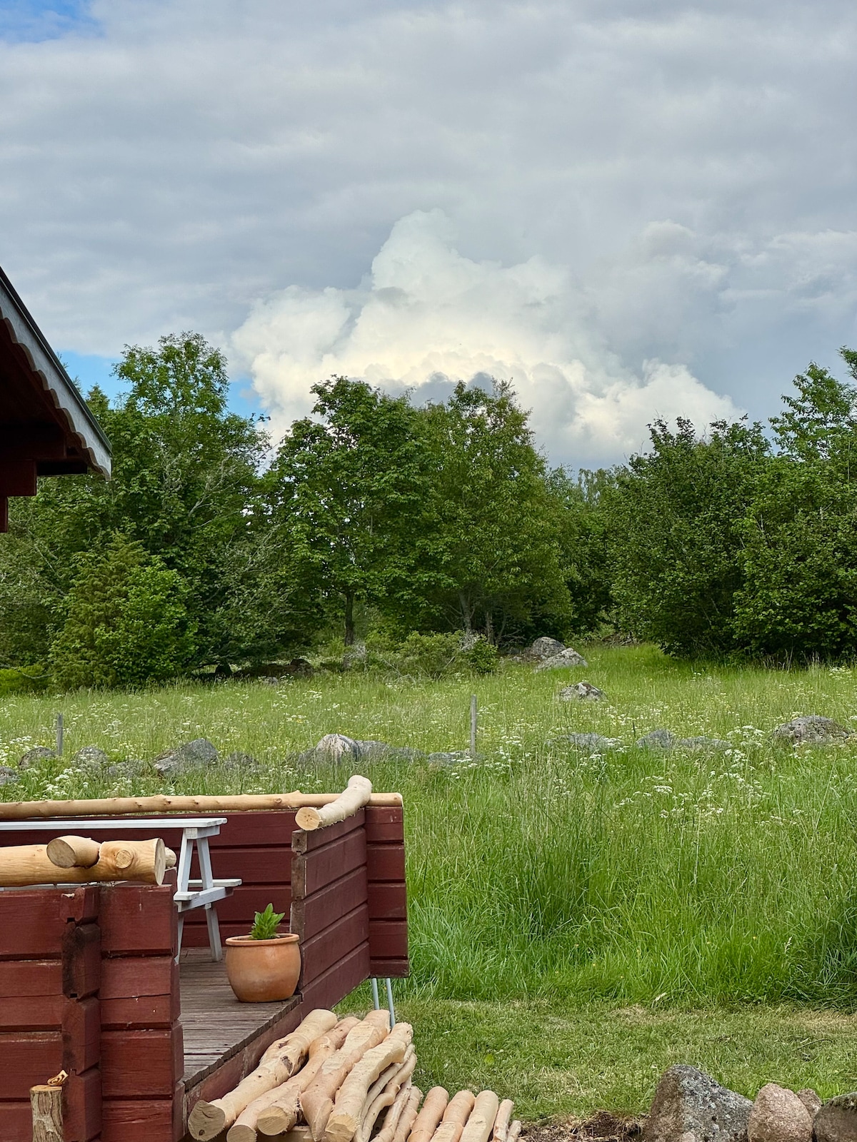 Mysig stuga på Målen Gård